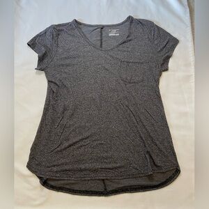 Tek Gear size medium dark gray v-neck t-shirt